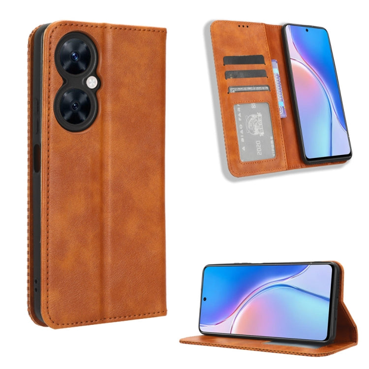 Magnetic Buckle Retro Texture Leather Phone Case, For Huawei Mate 60 Pro 5G, For Huawei Enjoy 60 Pro / nova 11i, For Huawei Enjoy 60X
