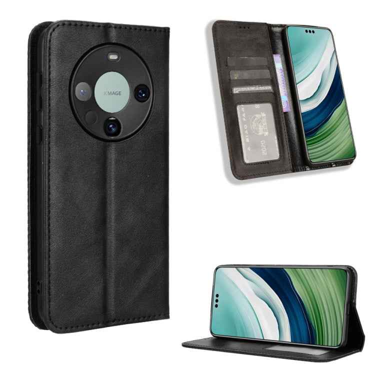 Magnetic Buckle Retro Texture Leather Phone Case, For Huawei Mate 60 Pro 5G, For Huawei Enjoy 60 Pro / nova 11i, For Huawei Enjoy 60X