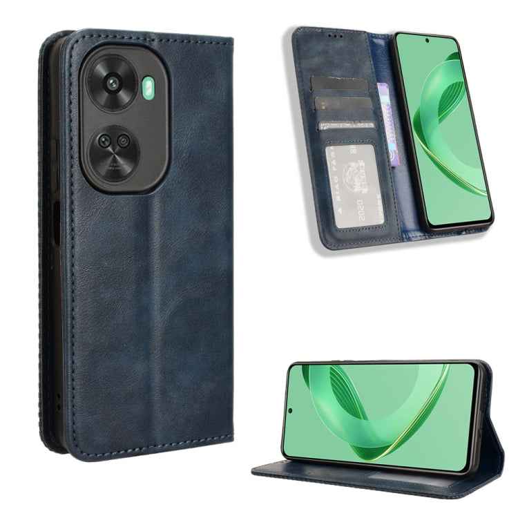 Magnetic Buckle Retro Texture Leather Phone Case, For Huawei Pura 70 Ultra, For Huawei Pura 70 Pro / 70 Pro+, For Huawei nova 12i 4G / Enjoy 70 Pro 4G, For Huawei Pura 70, For Huawei nova Y72 4G / Enjoy 70 4G, For Huawei Enjoy 70 4G, For Huawei nova 11...