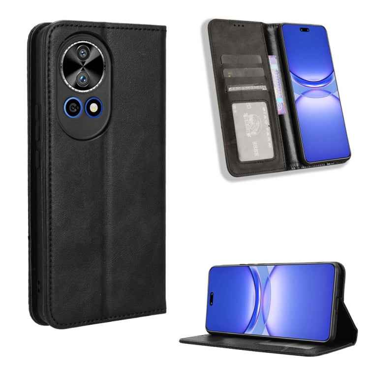 Magnetic Buckle Retro Texture Leather Phone Case, For Huawei Pura 70 Ultra, For Huawei Pura 70 Pro / 70 Pro+, For Huawei nova 12i 4G / Enjoy 70 Pro 4G, For Huawei Pura 70, For Huawei nova Y72 4G / Enjoy 70 4G, For Huawei Enjoy 70 4G, For Huawei nova 11...
