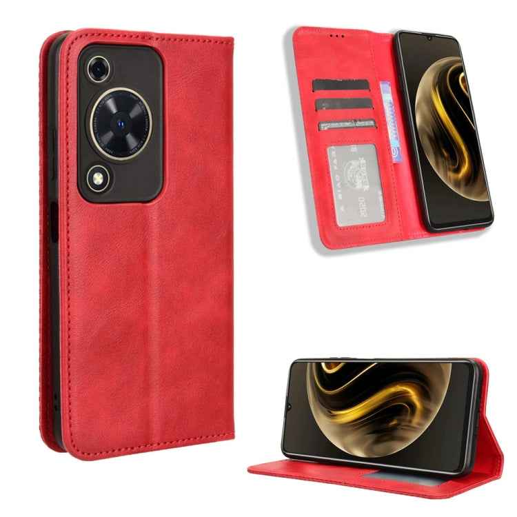 Magnetic Buckle Retro Texture Leather Phone Case, For Huawei Pura 70 Ultra, For Huawei Pura 70 Pro / 70 Pro+, For Huawei nova 12i 4G / Enjoy 70 Pro 4G, For Huawei Pura 70, For Huawei nova Y72 4G / Enjoy 70 4G, For Huawei Enjoy 70 4G, For Huawei nova 11...
