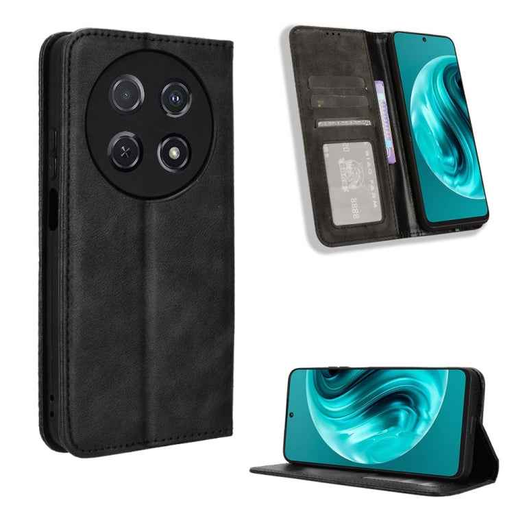 Magnetic Buckle Retro Texture Leather Phone Case, For Huawei Pura 70 Ultra, For Huawei Pura 70 Pro / 70 Pro+, For Huawei nova 12i 4G / Enjoy 70 Pro 4G, For Huawei Pura 70, For Huawei nova Y72 4G / Enjoy 70 4G, For Huawei Enjoy 70 4G, For Huawei nova 11...