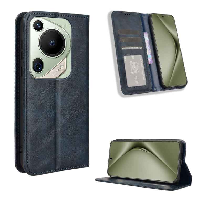 Magnetic Buckle Retro Texture Leather Phone Case, For Huawei Pura 70 Ultra, For Huawei Pura 70 Pro / 70 Pro+, For Huawei nova 12i 4G / Enjoy 70 Pro 4G, For Huawei Pura 70, For Huawei nova Y72 4G / Enjoy 70 4G, For Huawei Enjoy 70 4G, For Huawei nova 11...