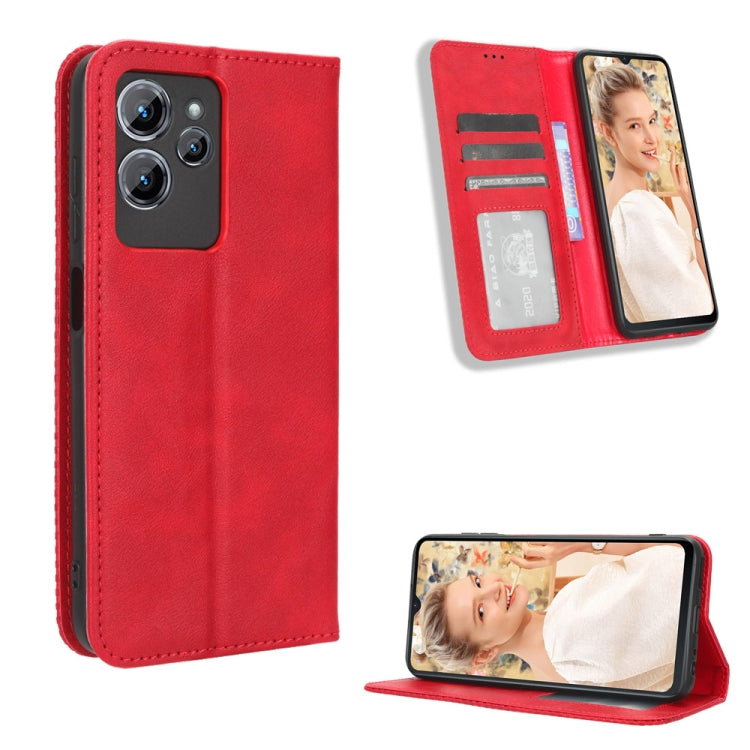 Magnetic Buckle Retro Texture Leather Phone Case, For Oukitel C53, For Oukitel C50, For Oukitel C37, For Oukitel C51, For Oukitel C38, For Oukitel C35 / C36, For Oukitel C33, For Oukitel C32