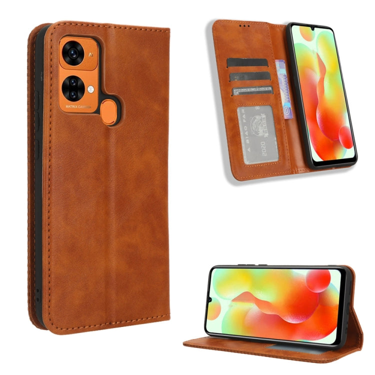 Magnetic Buckle Retro Texture Leather Phone Case, For Oukitel C53, For Oukitel C50, For Oukitel C37, For Oukitel C51, For Oukitel C38, For Oukitel C35 / C36, For Oukitel C33, For Oukitel C32