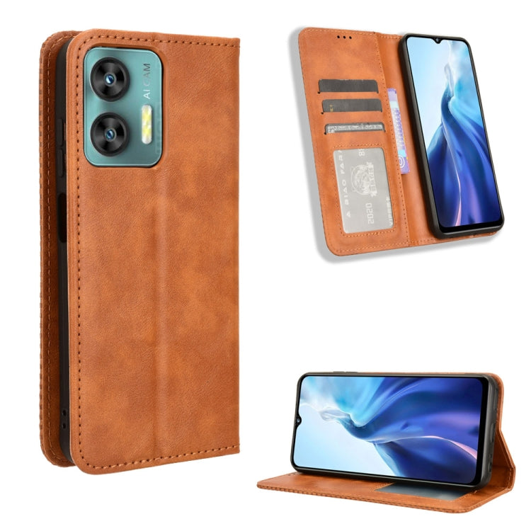 Magnetic Buckle Retro Texture Leather Phone Case, For Oukitel C53, For Oukitel C50, For Oukitel C37, For Oukitel C51, For Oukitel C38, For Oukitel C35 / C36, For Oukitel C33, For Oukitel C32
