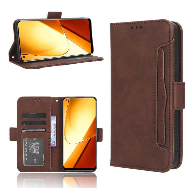 Skin Feel Calf Texture Card Slots Leather Phone Case, For Realme 12+ 5G, For Realme Note 50 4G, For Realme 12 Pro / 12 Pro+ 5G, For Realme C67 4G, For Realme 11 4G Foreign, For Realme GT5 5G, For Realme 11 5G Foreign / 11X, For Realme C53 / Narzo N53 4...