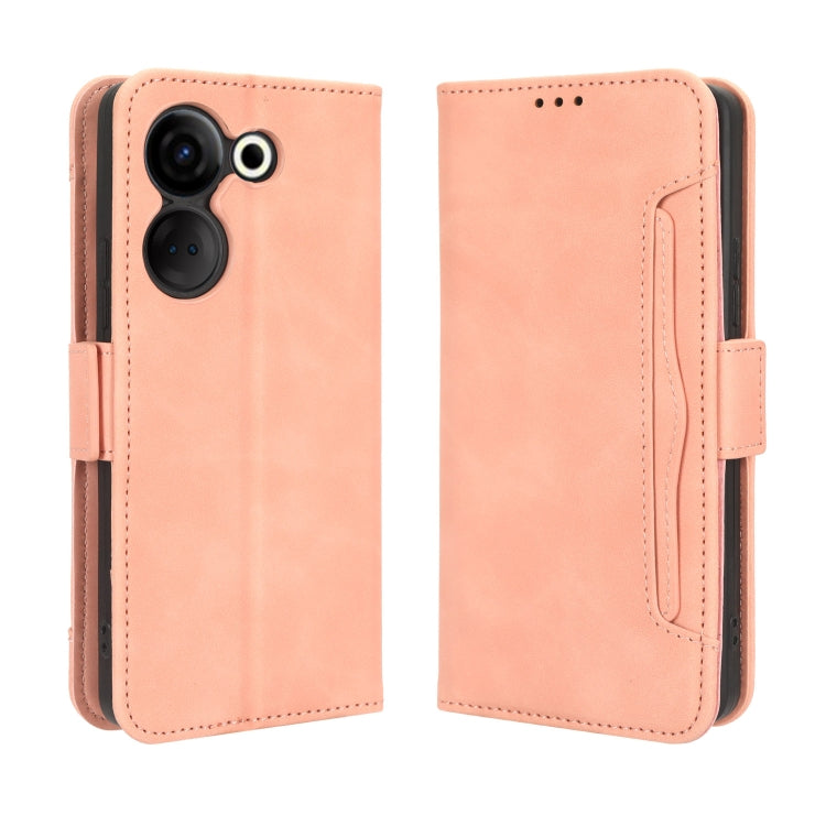 Skin Feel Calf Texture Card Slots Leather Phone Case, For Tecno Camon 20 Pro