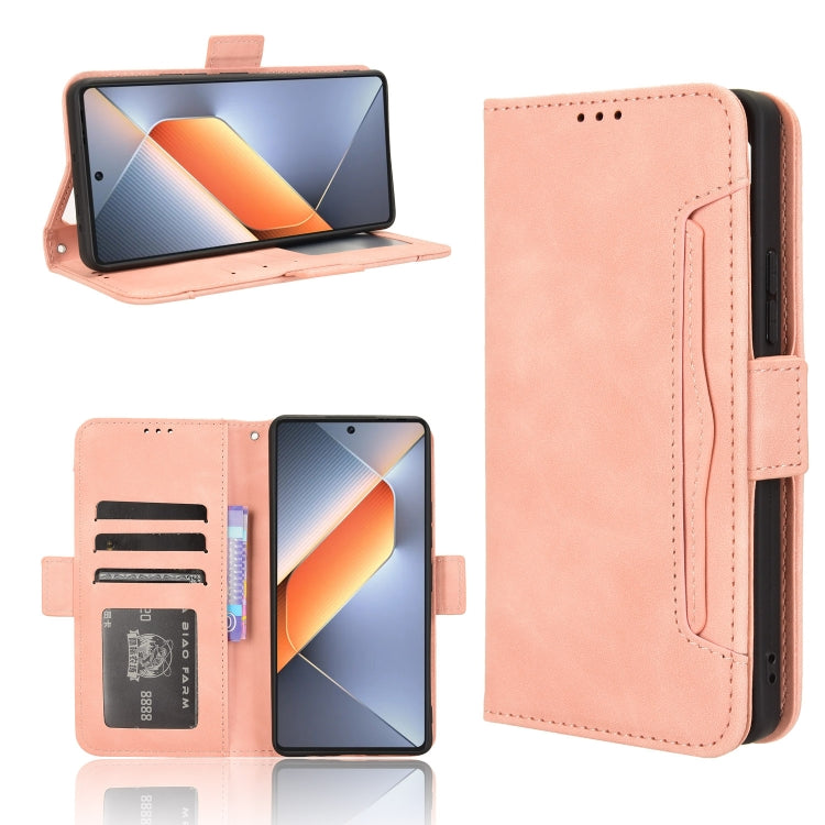 Skin Feel Calf Texture Card Slots Leather Phone Case, For Tecno Spark Go 1 / Pop 9 / Spark Go 2025, For Tecno Spark 30C 4G, For Tecno Spark 20 Pro 5G, For Tecno Camon 30 Premier 5G, For Tecno Pova 6 Neo 4G, For Tecno Pova 6 4G, For Tecno Camon 30 Pro 5...