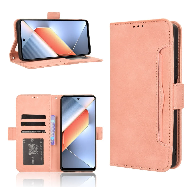Skin Feel Calf Texture Card Slots Leather Phone Case, For Tecno Spark Go 1 / Pop 9 / Spark Go 2025, For Tecno Spark 30C 4G, For Tecno Spark 20 Pro 5G, For Tecno Camon 30 Premier 5G, For Tecno Pova 6 Neo 4G, For Tecno Pova 6 4G, For Tecno Camon 30 Pro 5...