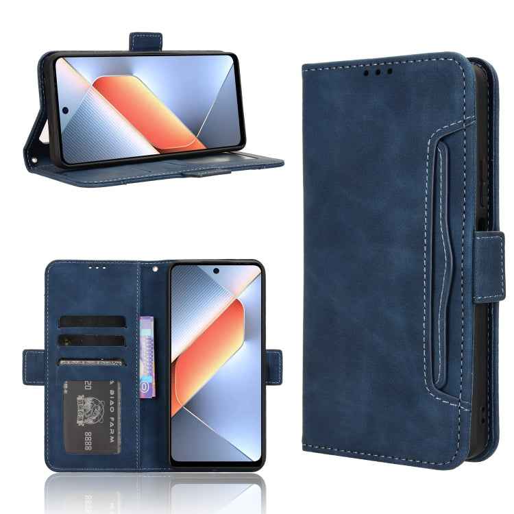 Skin Feel Calf Texture Card Slots Leather Phone Case, For Tecno Spark Go 1 / Pop 9 / Spark Go 2025, For Tecno Spark 30C 4G, For Tecno Spark 20 Pro 5G, For Tecno Camon 30 Premier 5G, For Tecno Pova 6 Neo 4G, For Tecno Pova 6 4G, For Tecno Camon 30 Pro 5...