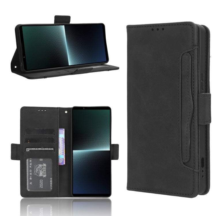 Skin Feel Calf Texture Card Slots Leather Phone Case, For Sony Xperia 1 VIII, For Sony Xperia 10 VII, For Sony Xperia 1 VII, For Sony Xperia 10 VI 2024, For Sony Xperia 1 VI 2024, For Sony Xperia 5 V 2023, For Sony Xperia 1 V, For Sony Xperia 10 V