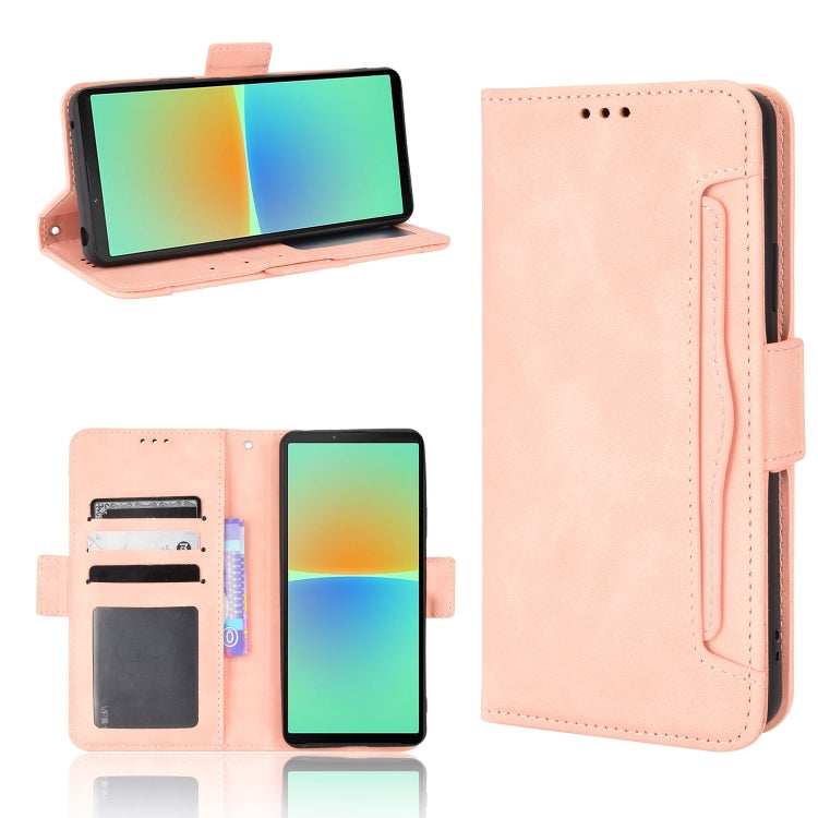 Skin Feel Calf Texture Card Slots Leather Phone Case, For Sony Xperia 1 VIII, For Sony Xperia 10 VII, For Sony Xperia 1 VII, For Sony Xperia 10 VI 2024, For Sony Xperia 1 VI 2024, For Sony Xperia 5 V 2023, For Sony Xperia 1 V, For Sony Xperia 10 V