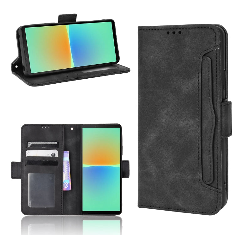 Skin Feel Calf Texture Card Slots Leather Phone Case, For Sony Xperia 1 VIII, For Sony Xperia 10 VII, For Sony Xperia 1 VII, For Sony Xperia 10 VI 2024, For Sony Xperia 1 VI 2024, For Sony Xperia 5 V 2023, For Sony Xperia 1 V, For Sony Xperia 10 V