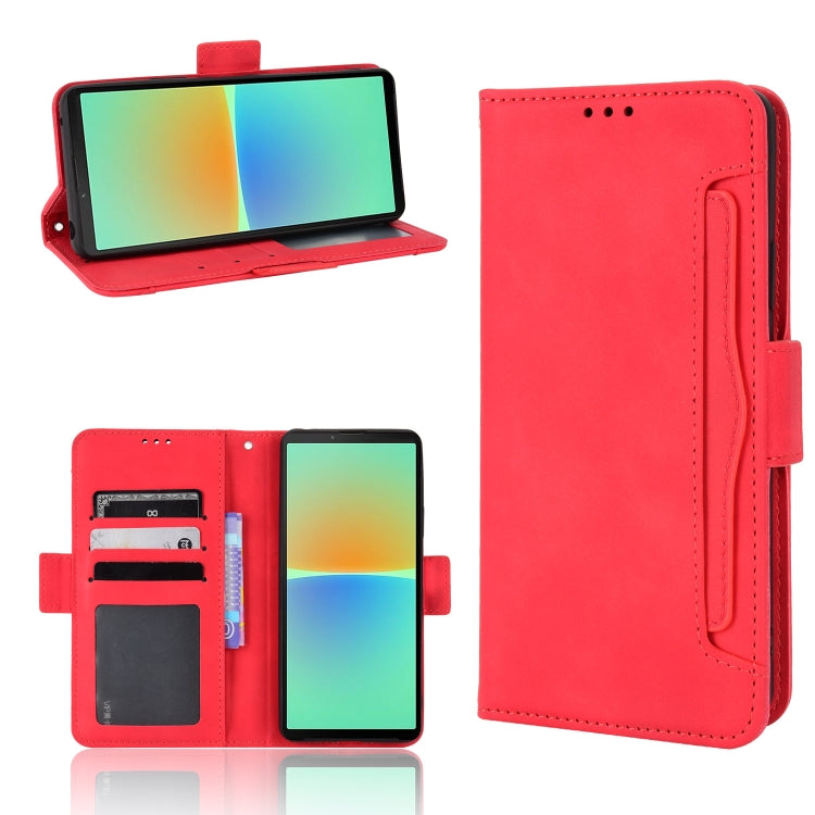 Skin Feel Calf Texture Card Slots Leather Phone Case, For Sony Xperia 1 VIII, For Sony Xperia 10 VII, For Sony Xperia 1 VII, For Sony Xperia 10 VI 2024, For Sony Xperia 1 VI 2024, For Sony Xperia 5 V 2023, For Sony Xperia 1 V, For Sony Xperia 10 V