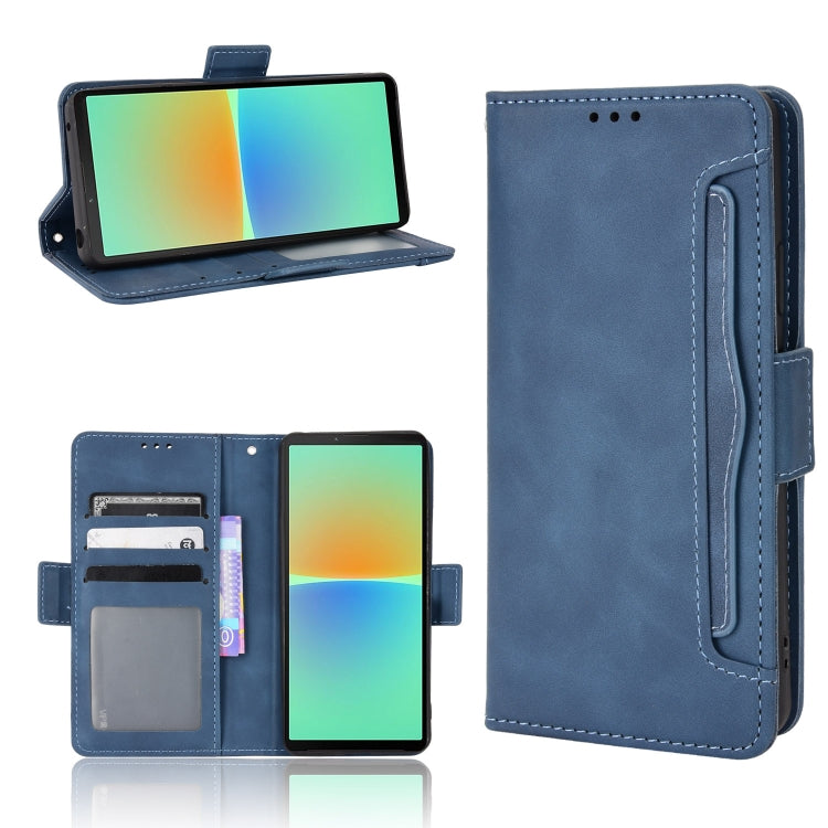 Skin Feel Calf Texture Card Slots Leather Phone Case, For Sony Xperia 1 VIII, For Sony Xperia 10 VII, For Sony Xperia 1 VII, For Sony Xperia 10 VI 2024, For Sony Xperia 1 VI 2024, For Sony Xperia 5 V 2023, For Sony Xperia 1 V, For Sony Xperia 10 V