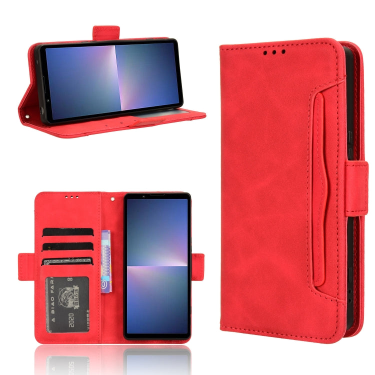 Skin Feel Calf Texture Card Slots Leather Phone Case, For Sony Xperia 1 VIII, For Sony Xperia 10 VII, For Sony Xperia 1 VII, For Sony Xperia 10 VI 2024, For Sony Xperia 1 VI 2024, For Sony Xperia 5 V 2023, For Sony Xperia 1 V, For Sony Xperia 10 V