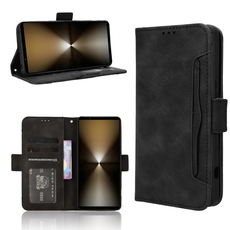 Skin Feel Calf Texture Card Slots Leather Phone Case, For Sony Xperia 1 VIII, For Sony Xperia 10 VII, For Sony Xperia 1 VII, For Sony Xperia 10 VI 2024, For Sony Xperia 1 VI 2024, For Sony Xperia 5 V 2023, For Sony Xperia 1 V, For Sony Xperia 10 V