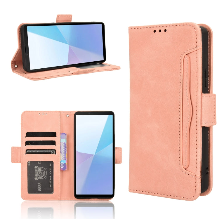 Skin Feel Calf Texture Card Slots Leather Phone Case, For Sony Xperia 1 VIII, For Sony Xperia 10 VII, For Sony Xperia 1 VII, For Sony Xperia 10 VI 2024, For Sony Xperia 1 VI 2024, For Sony Xperia 5 V 2023, For Sony Xperia 1 V, For Sony Xperia 10 V
