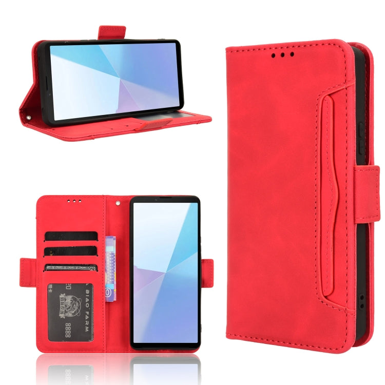Skin Feel Calf Texture Card Slots Leather Phone Case, For Sony Xperia 1 VIII, For Sony Xperia 10 VII, For Sony Xperia 1 VII, For Sony Xperia 10 VI 2024, For Sony Xperia 1 VI 2024, For Sony Xperia 5 V 2023, For Sony Xperia 1 V, For Sony Xperia 10 V
