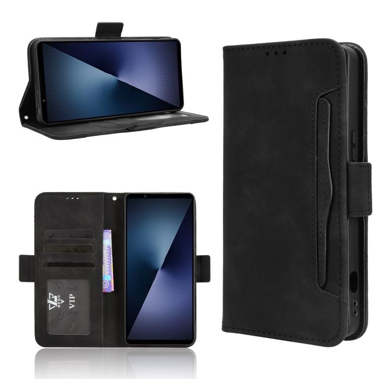 Skin Feel Calf Texture Card Slots Leather Phone Case, For Sony Xperia 1 VIII, For Sony Xperia 10 VII, For Sony Xperia 1 VII, For Sony Xperia 10 VI 2024, For Sony Xperia 1 VI 2024, For Sony Xperia 5 V 2023, For Sony Xperia 1 V, For Sony Xperia 10 V