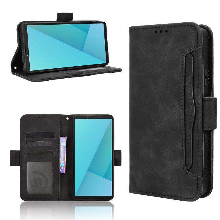 Skin Feel Calf Texture Card Slots Leather Phone Case, For Sony Xperia 1 VIII, For Sony Xperia 10 VII, For Sony Xperia 1 VII, For Sony Xperia 10 VI 2024, For Sony Xperia 1 VI 2024, For Sony Xperia 5 V 2023, For Sony Xperia 1 V, For Sony Xperia 10 V