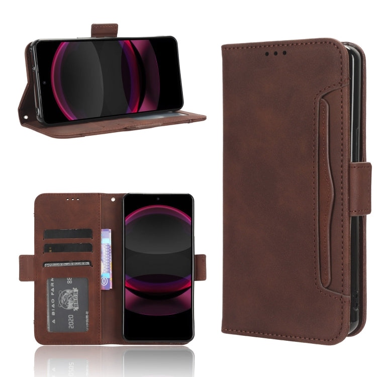 Skin Feel Calf Texture Card Slots Leather Phone Case, For Sharp Aquos Sense8, For Sharp Aquos R8 Pro / Leica Leitz Phone 3, For Sharp Aquos R8, For Sharp Mamorino6