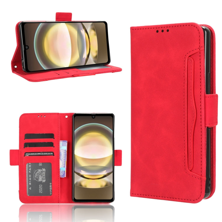 Skin Feel Calf Texture Card Slots Leather Phone Case, For Sharp Aquos Sense8, For Sharp Aquos R8 Pro / Leica Leitz Phone 3, For Sharp Aquos R8, For Sharp Mamorino6