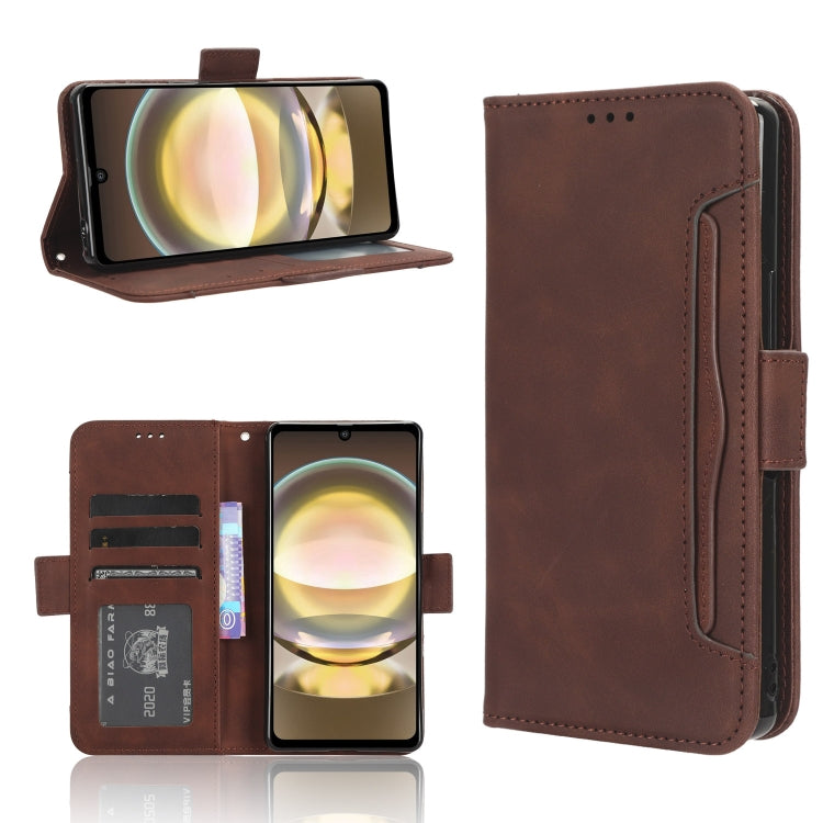 Skin Feel Calf Texture Card Slots Leather Phone Case, For Sharp Aquos Sense8, For Sharp Aquos R8 Pro / Leica Leitz Phone 3, For Sharp Aquos R8, For Sharp Mamorino6