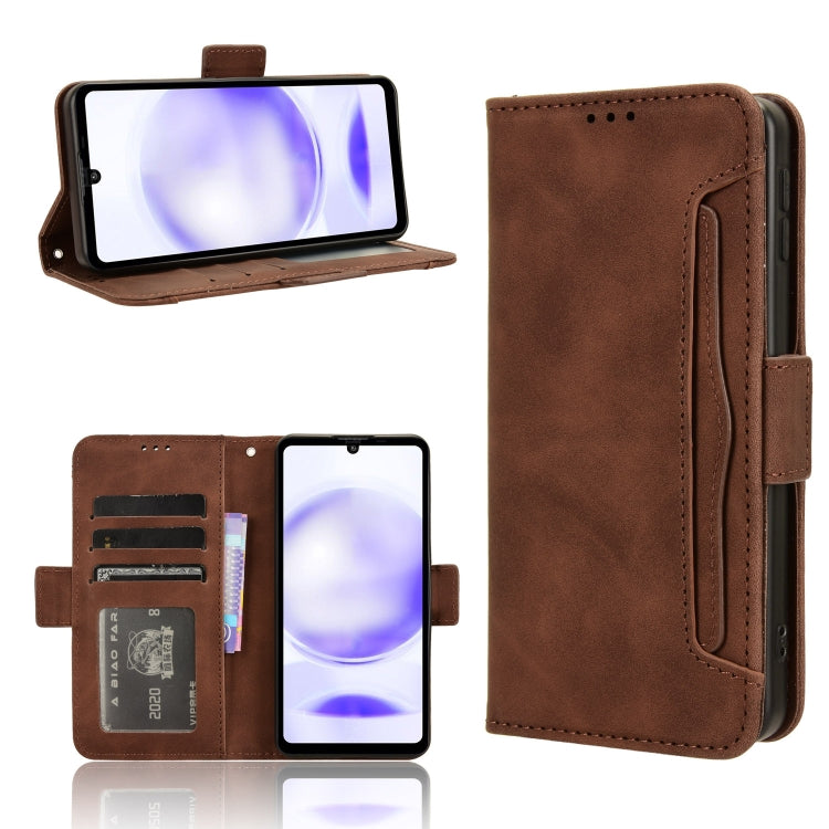 Skin Feel Calf Texture Card Slots Leather Phone Case, For Sharp Aquos Sense8, For Sharp Aquos R8 Pro / Leica Leitz Phone 3, For Sharp Aquos R8, For Sharp Mamorino6