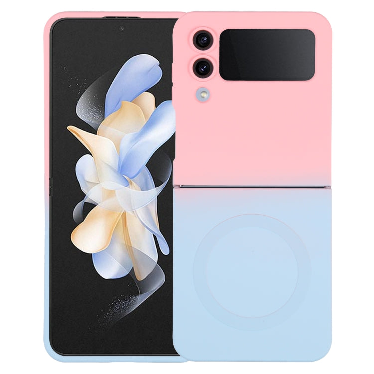 Liquid TPU Silicone Gradient MagSafe Phone Case, For Samsung Galaxy Z Flip3 5G, For Samsung Galaxy Z Flip5, For Samsung Galaxy Z Flip4