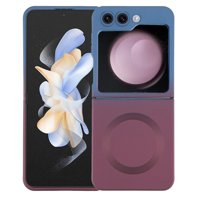 Liquid TPU Silicone Gradient MagSafe Phone Case, For Samsung Galaxy Z Flip3 5G, For Samsung Galaxy Z Flip5, For Samsung Galaxy Z Flip4