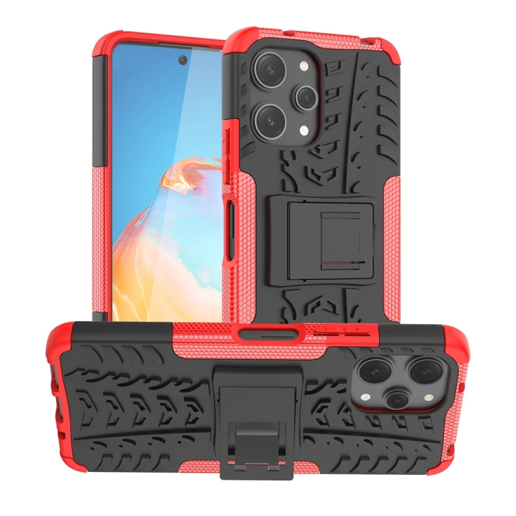 Tire Texture TPU + PC Phone Case with Holder, For Xiaomi Redmi A3 4G, For Xiaomi Redmi Note 13 4G, For Xiaomi Poco C65, For Xiaomi Redmi Note 13 5G Global, For Xiaomi Redmi 13C 4G, For Xiaomi Redmi Note 13 Pro+ 5G, For Xiaomi Redmi Note 13 Pro 5G Globa...