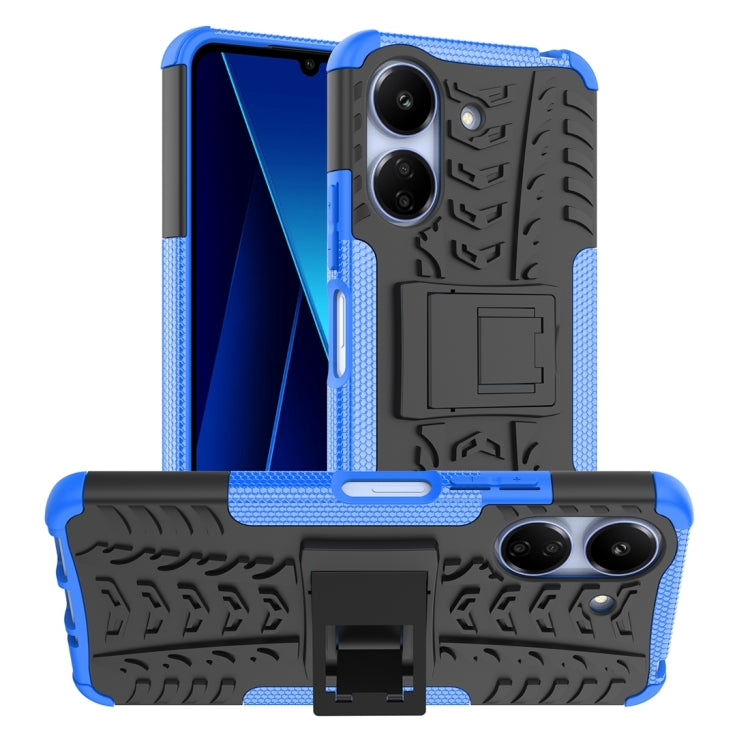 Tire Texture TPU + PC Phone Case with Holder, For Xiaomi Redmi A3 4G, For Xiaomi Redmi Note 13 4G, For Xiaomi Poco C65, For Xiaomi Redmi Note 13 5G Global, For Xiaomi Redmi 13C 4G, For Xiaomi Redmi Note 13 Pro+ 5G, For Xiaomi Redmi Note 13 Pro 5G Globa...