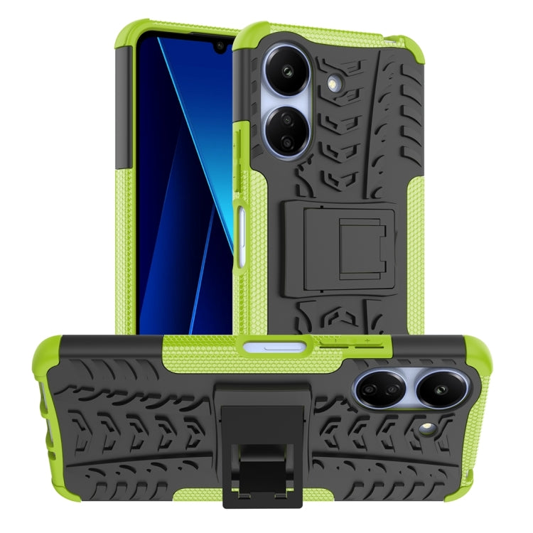Tire Texture TPU + PC Phone Case with Holder