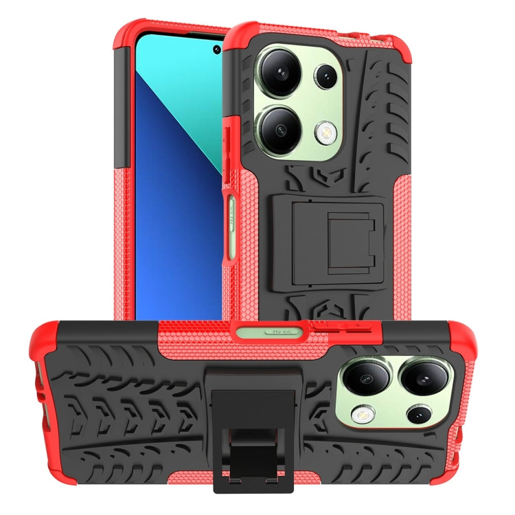 Tire Texture TPU + PC Phone Case with Holder