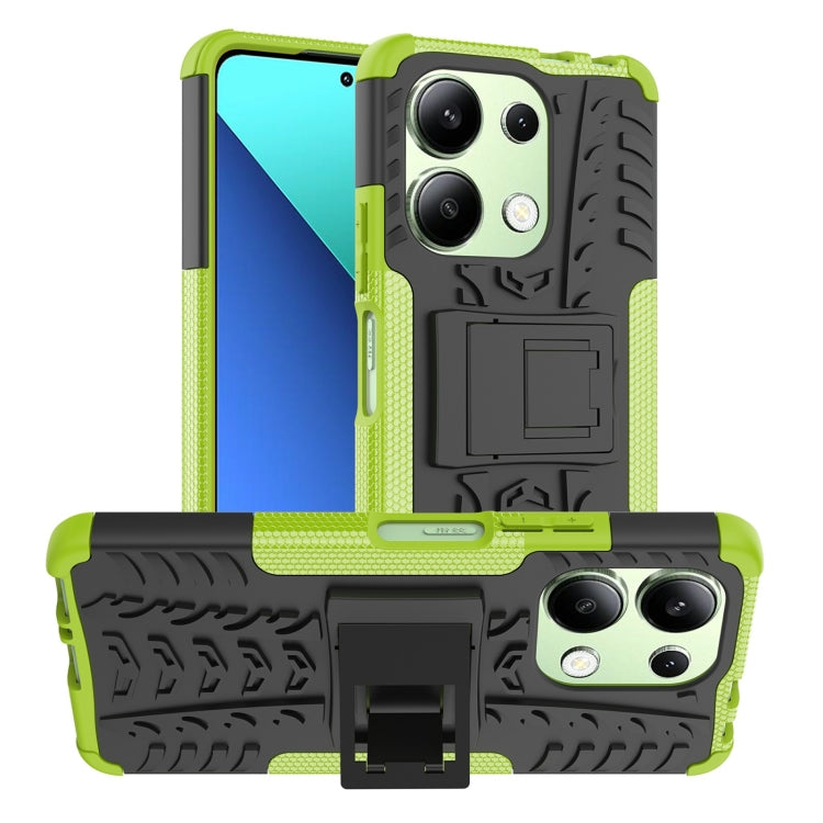 Tire Texture TPU + PC Phone Case with Holder, For Xiaomi Redmi A3 4G, For Xiaomi Redmi Note 13 4G, For Xiaomi Poco C65, For Xiaomi Redmi Note 13 5G Global, For Xiaomi Redmi 13C 4G, For Xiaomi Redmi Note 13 Pro+ 5G, For Xiaomi Redmi Note 13 Pro 5G Globa...