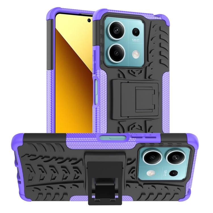 Tire Texture TPU + PC Phone Case with Holder, For Xiaomi Redmi A3 4G, For Xiaomi Redmi Note 13 4G, For Xiaomi Poco C65, For Xiaomi Redmi Note 13 5G Global, For Xiaomi Redmi 13C 4G, For Xiaomi Redmi Note 13 Pro+ 5G, For Xiaomi Redmi Note 13 Pro 5G Globa...