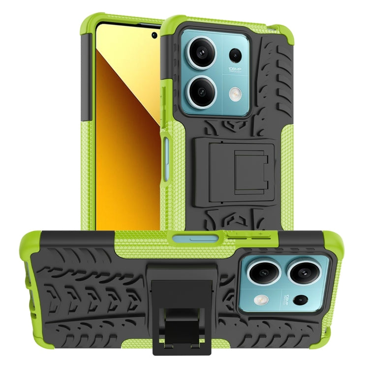 Tire Texture TPU + PC Phone Case with Holder, For Xiaomi Redmi A3 4G, For Xiaomi Redmi Note 13 4G, For Xiaomi Poco C65, For Xiaomi Redmi Note 13 5G Global, For Xiaomi Redmi 13C 4G, For Xiaomi Redmi Note 13 Pro+ 5G, For Xiaomi Redmi Note 13 Pro 5G Globa...