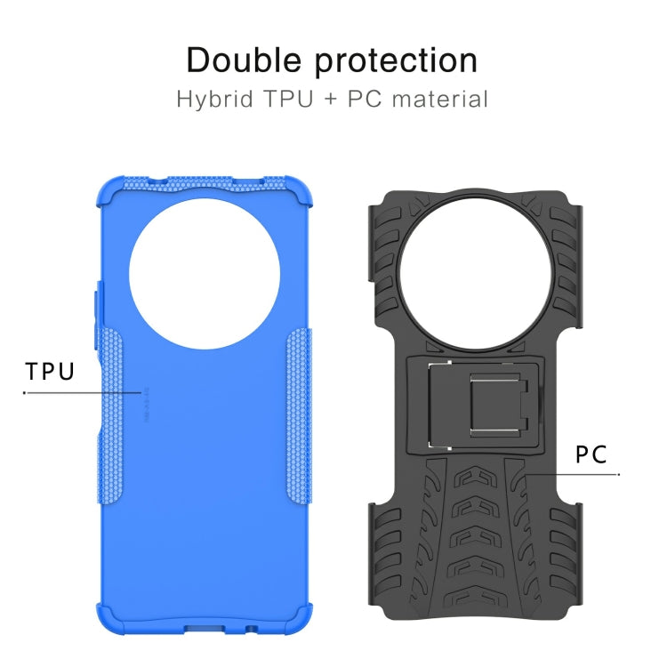 Tire Texture TPU + PC Phone Case with Holder