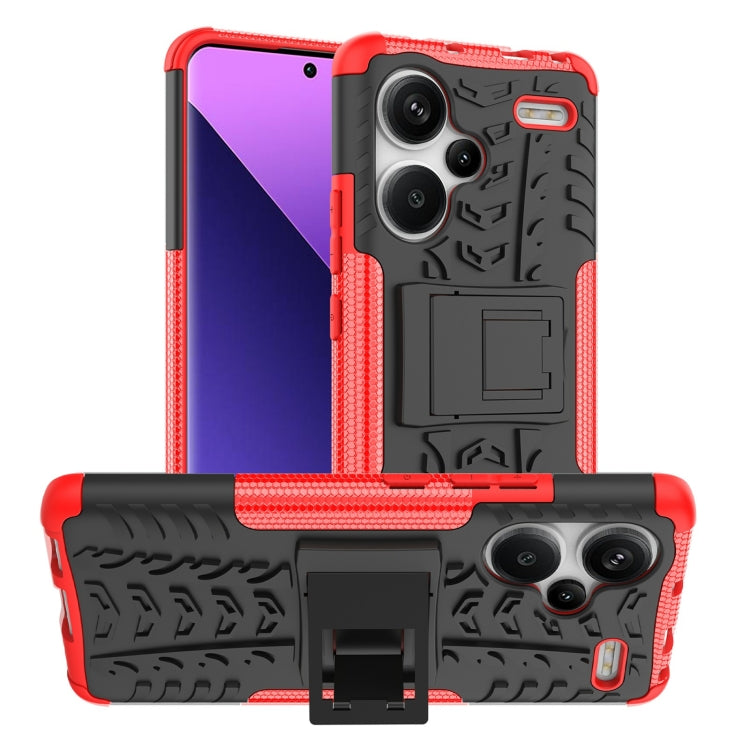 Tire Texture TPU + PC Phone Case with Holder