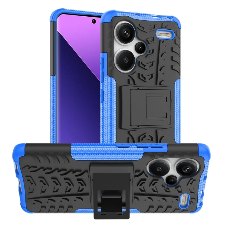 Tire Texture TPU + PC Phone Case with Holder, For Xiaomi Redmi A3 4G, For Xiaomi Redmi Note 13 4G, For Xiaomi Poco C65, For Xiaomi Redmi Note 13 5G Global, For Xiaomi Redmi 13C 4G, For Xiaomi Redmi Note 13 Pro+ 5G, For Xiaomi Redmi Note 13 Pro 5G Globa...
