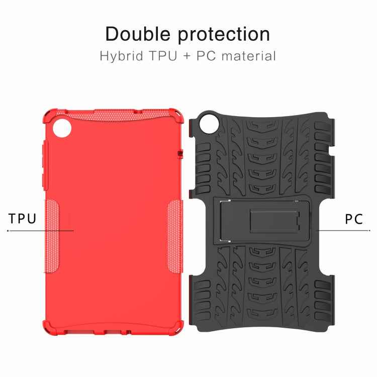 Tire Texture TPU + PC Tablet Case with Holder