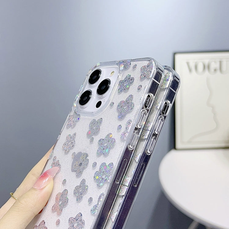 Little Star Series Glitter Powder TPU Phone Case, For iPhone 14, For iPhone 14 Pro, For iPhone 14 Pro Max, For iPhone 13