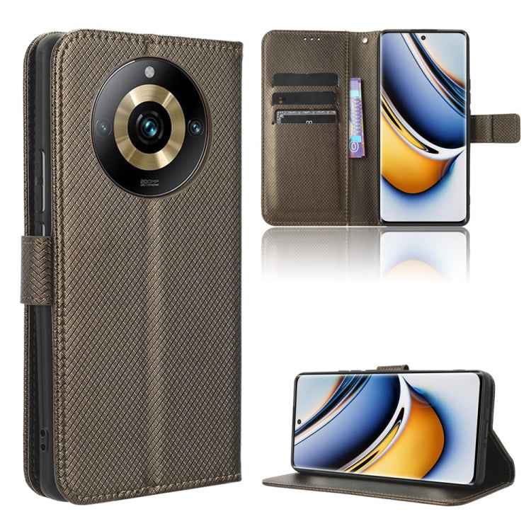 Diamond Texture Leather Phone Case, For Realme 11 Pro / 11 Pro+, For Realme C65 4G, For Realme GT Neo5 SE