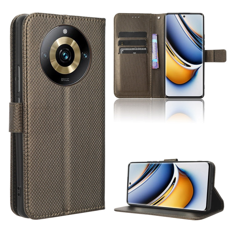Diamond Texture Leather Phone Case, For Realme C53 4G / Narzo N53 4G, For Realme 11 5G, For Realme 11 Pro / 11 Pro+, For Realme C65 4G, For Realme GT Neo5 SE