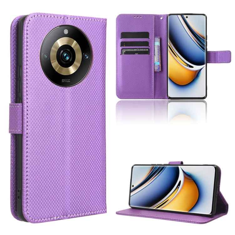 Diamond Texture Leather Phone Case, For Realme 11 Pro / 11 Pro+, For Realme C65 4G, For Realme GT Neo5 SE
