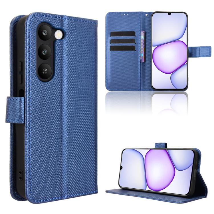 Diamond Texture Leather Phone Case, For Realme 16T 5G, For Realme C100i 4G / C100x 4G, For Realme C100 4G, For Realme C83 5G / P4 Lite 5G, For Realme P4 Power 5G, For Realme Note 80 4G, For Realme 16 5G, For Realme 16 Pro+ 5G, For Realme 16 Pro 5G