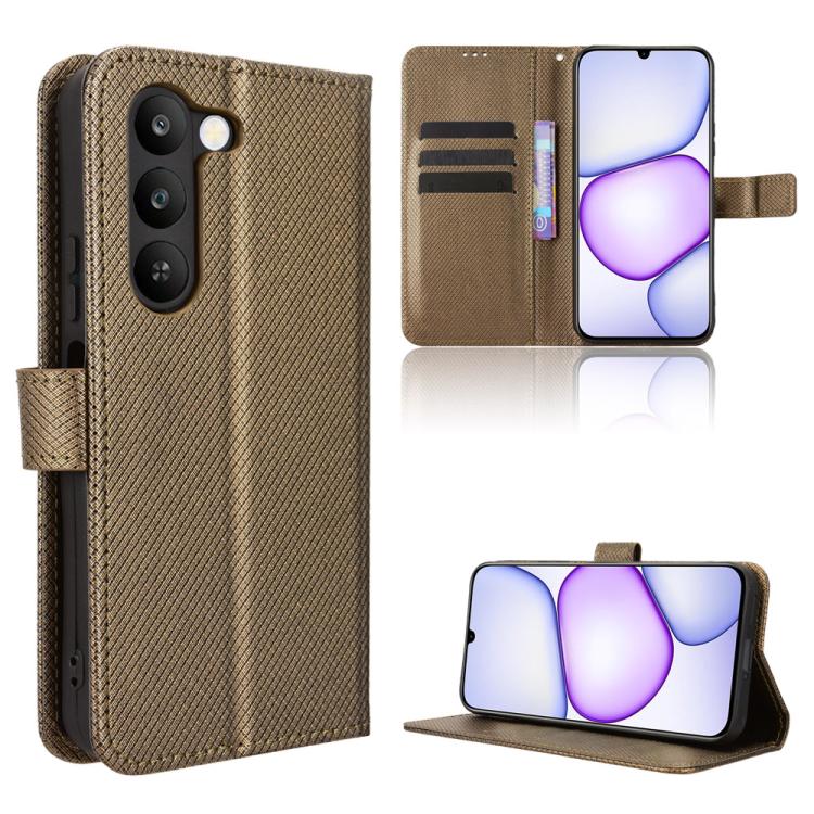 Diamond Texture Leather Phone Case, For Realme 16T 5G, For Realme C100i 4G / C100x 4G, For Realme C100 4G, For Realme C83 5G / P4 Lite 5G, For Realme P4 Power 5G, For Realme Note 80 4G, For Realme 16 5G, For Realme 16 Pro+ 5G, For Realme 16 Pro 5G
