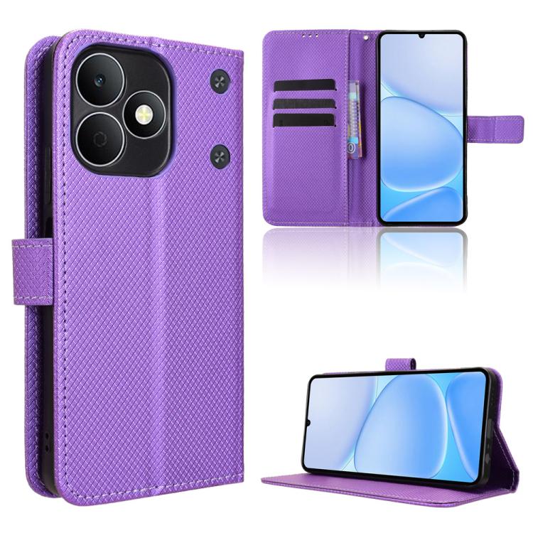 Diamond Texture Leather Phone Case, For Realme 16T 5G, For Realme C100i 4G / C100x 4G, For Realme C100 4G, For Realme C83 5G / P4 Lite 5G, For Realme P4 Power 5G, For Realme Note 80 4G, For Realme 16 5G, For Realme 16 Pro+ 5G, For Realme 16 Pro 5G